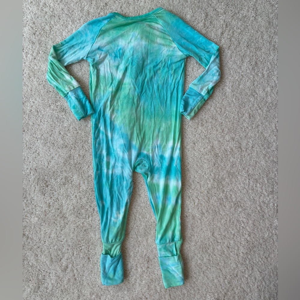 Bamboo Baby blue and green Tie-Dye convertible One Piece - Picture 7 of 12
